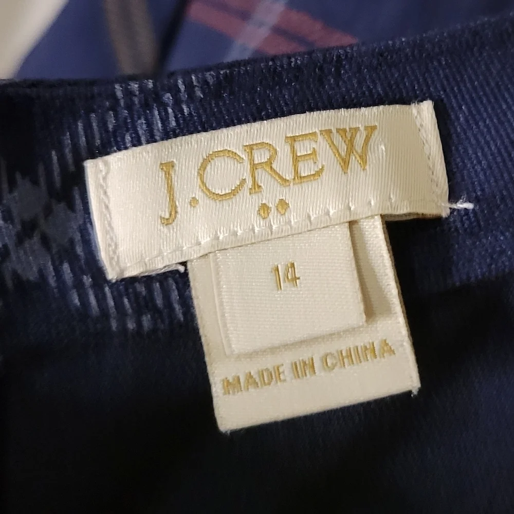 J Crew Women's Relaxed Printed Pocket Dress - Size (14) - Excellent Condition - Picture 9 of 10